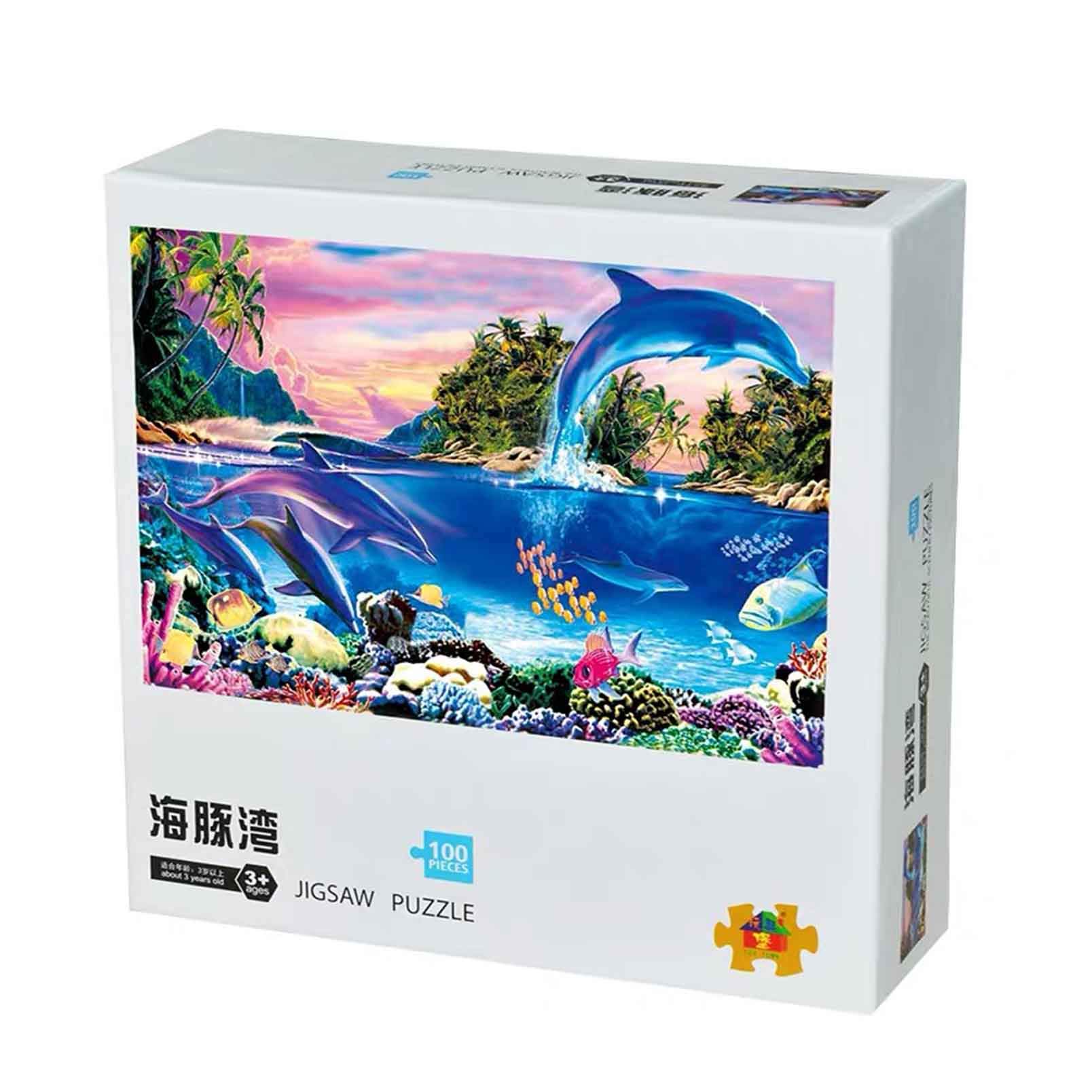 Amazon | 100ピース イルカ ジグソーパズル 大人用 大人向け 風景